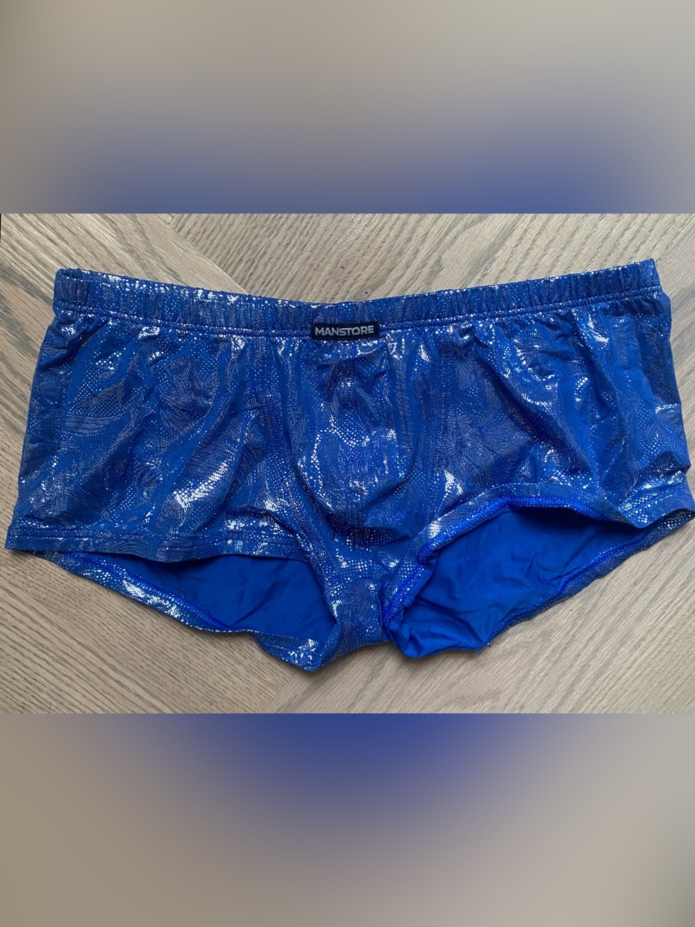 Metallic Blue Athletic Men’s Shorts